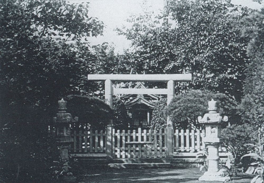 建在工廠內的出云神社的照片(1929年左右拍攝)