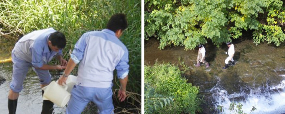 環部負責人與專家一起實地調查